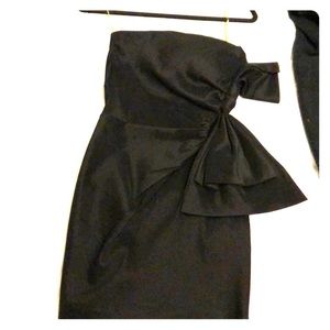 Black with a bow cocktail dress!